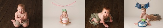 Cake Smash Baby - Greensboro Milestone Photographer