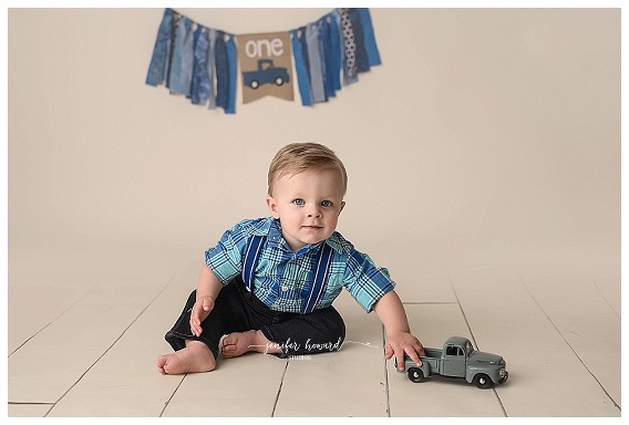 Little Blue Truck CakE Smash