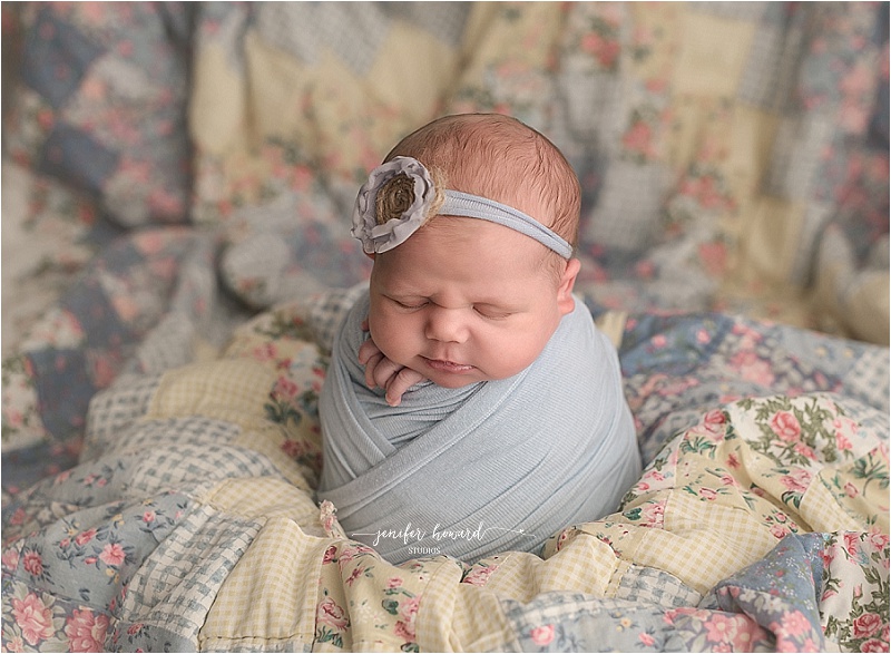 Vintage Inspired Greensboro Newborn Session